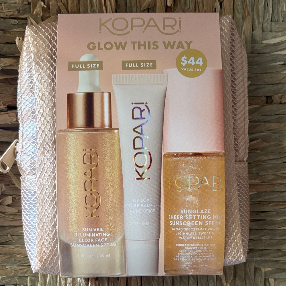 Kopari Rose Gold & Pink Glow This Way Skincare Set